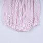 Red gingerbread hand smocked bubble