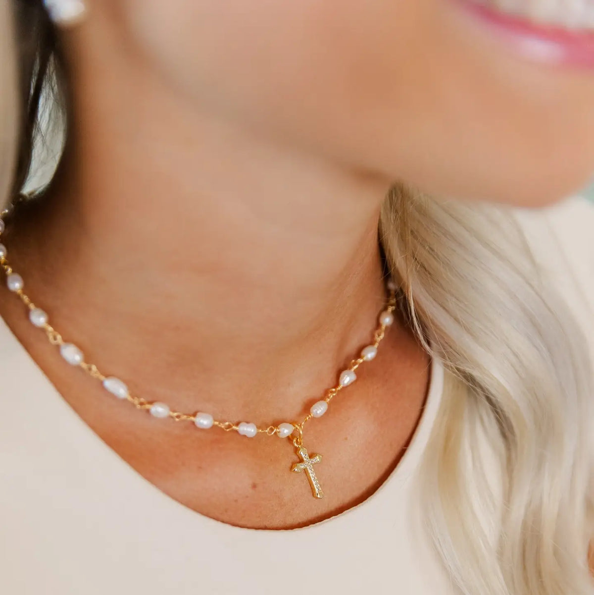 Jacee Cross Necklace | Taylor Shaye Designs | READY TO SHIP/PICKUP