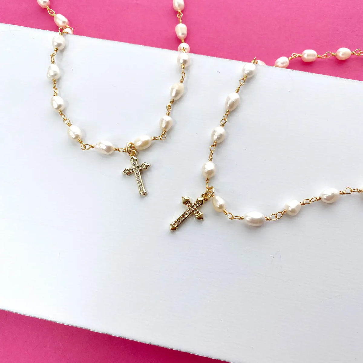 Jacee Cross Necklace | Taylor Shaye Designs | READY TO SHIP/PICKUP