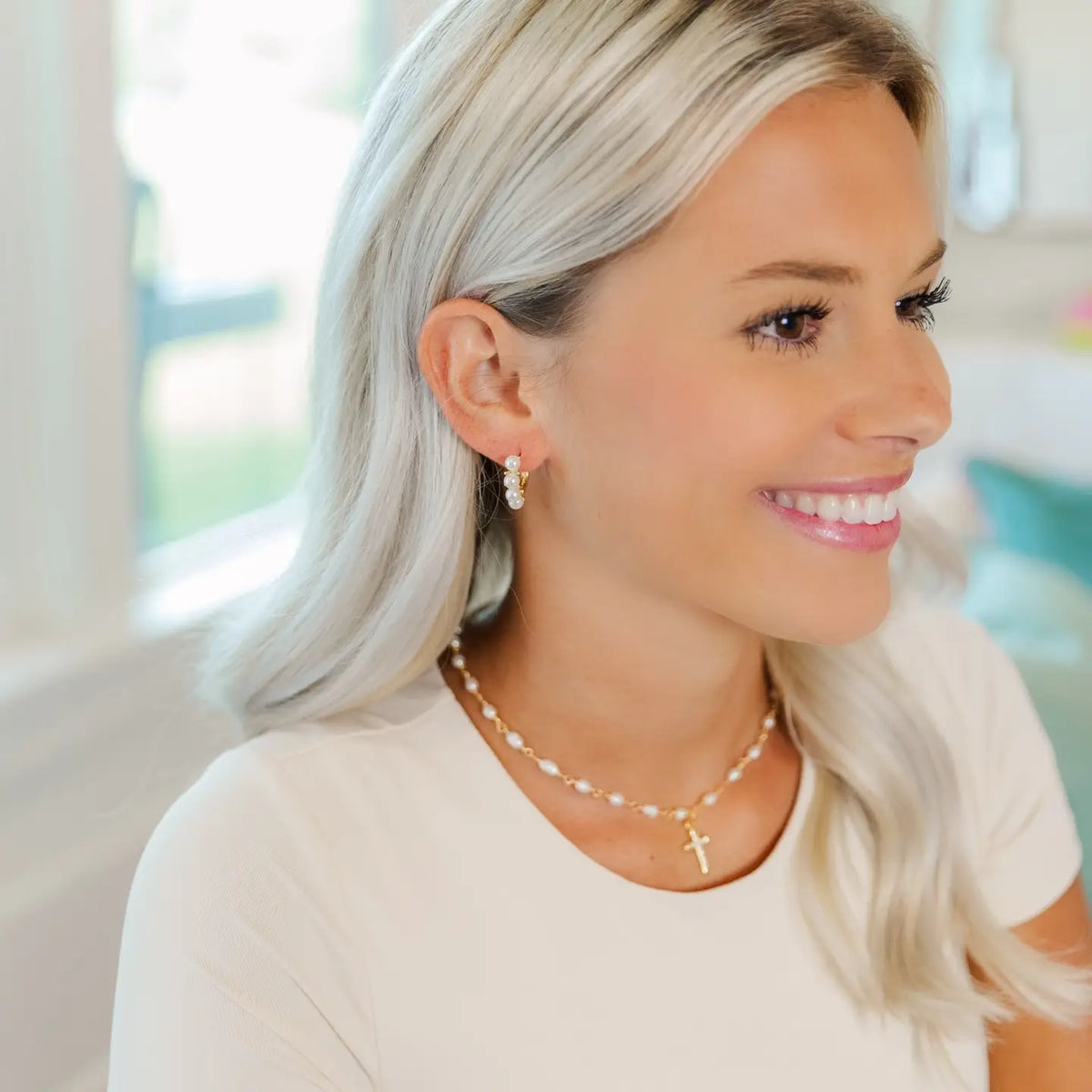 Jacee Cross Necklace | Taylor Shaye Designs | READY TO SHIP/PICKUP