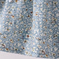 Floral puppy embroidery ruffle shorts set