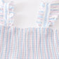 Crab french knot stripe smocked dress