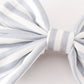 Stripe piggie hair bow