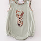 Sage camouflage deer applique bubble