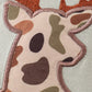 Sage camouflage deer applique bubble