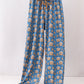 Navy gingerbread print dad pajamas pants