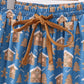 Navy gingerbread print dad pajamas pants