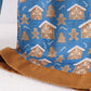 Navy gingerbread print dad pajamas pants