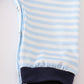 Navy plaid nativity embroidery boy romper