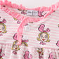 Pink stripe cindy lou who print girl dress