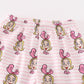 Pink stripe cindy lou who print girl pajamas