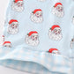 Blue santa print dad pajama pants