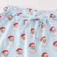 Blue santa print dad pajama pants