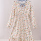 Nutcracker print tiered mom dress