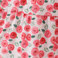 Pink floral print mom dress