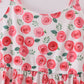 Pink floral print mom dress