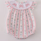 Pink Bow Embroidered Bow Bubble