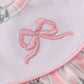 Pink Bow Embroidered Bow Bubble