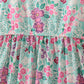 Green dream garden tiered mom dress