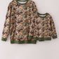 Camo leave dad&me sweatshirt