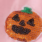 Pink ghost pumpkin sequin ruffle dress