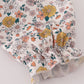 Floral embroidery smocked bloomer set