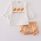 Sweet as pie french knot girl bloomers set