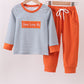 Jesus loves me embroidery boy set