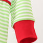 Green christmas grinch embroidery boy romper