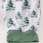 Green christmas tree bamboo mom pants