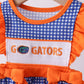 Florida Gators smocked ruffle bubble