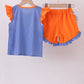 Florida Gators smocked ruffle shorts set