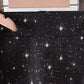 Black glitter skort set