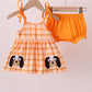 Tennessee Go vols applique plaid bloomer set
