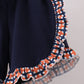 Auburn war eagle smocked ruffle short set