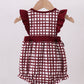 Mississippi Hail State smocked ruffle gingham bubble