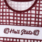 Mississippi Hail State smocked ruffle gingham shorts set