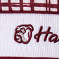 Mississippi Hail State smocked ruffle gingham shorts set