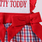 Ole Miss HOTTY TODDY smocked ruffle bubble
