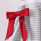 Maroon Alabama embroidery stripe ruffle pants set