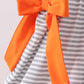 Orange Tennessee embroidery stripe ruffle pants set