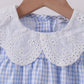 Blue Gingham Lace Bubble