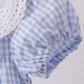 Blue Gingham Lace Bubble