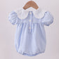 Blue Gingham Lace Bubble