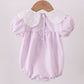 Purple Gingham Lace Bubble