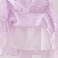 Purple Gingham Lace Ruffle Dress
