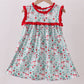 Strawberry Goose Ruffle Ruffle Dress