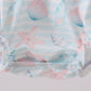 Pink shell starfish embroidery bow bubble