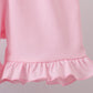 Blue Crab Embroidered Seersucker Ruffle Shorts Set