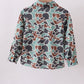 Camouflage puppy hunting embroidery button shirt